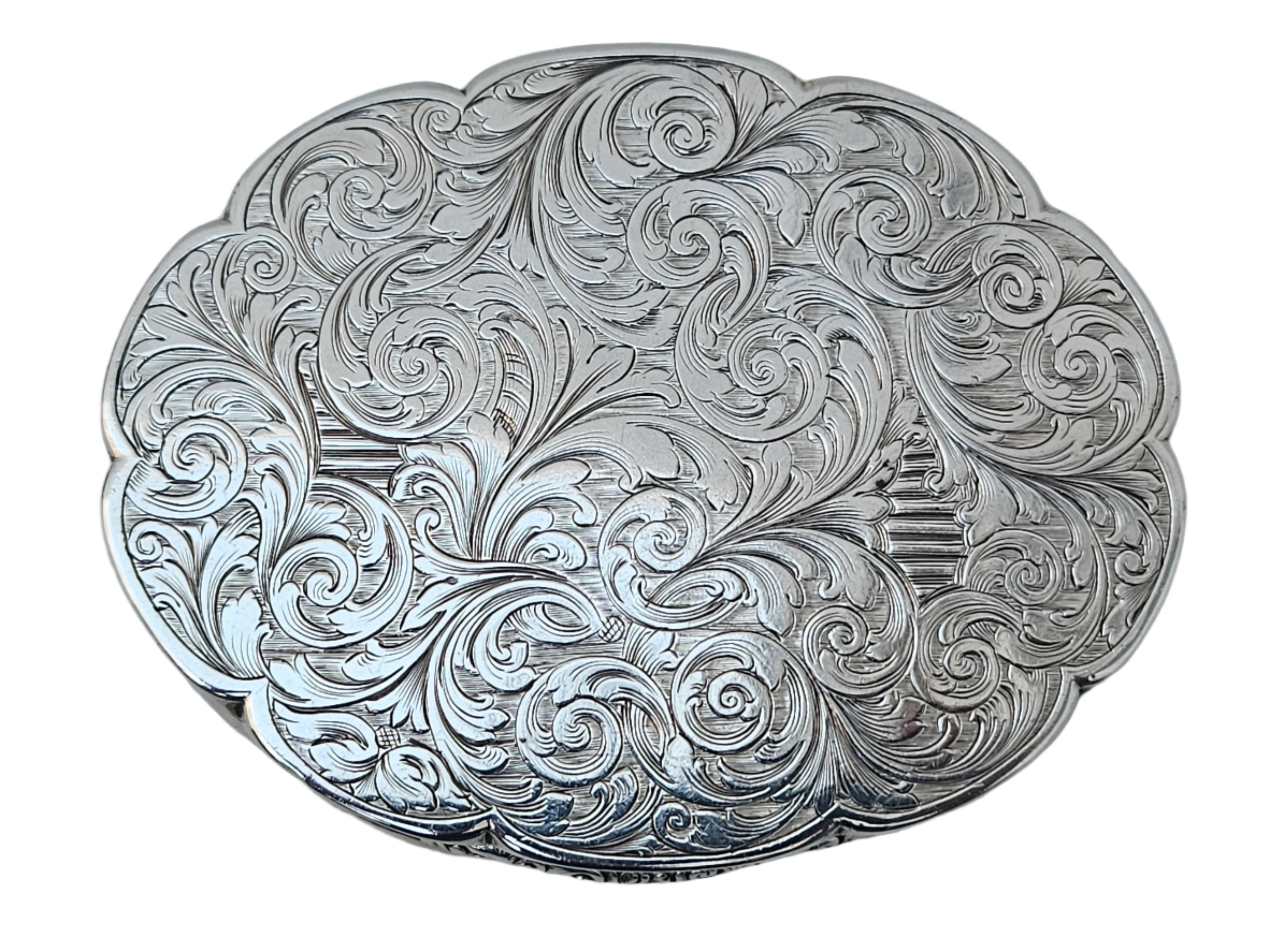 STERLING SILVER 19TH CENTURY ANTIQUE YAPP AND WOOD ENGLISH SNUFF BOX