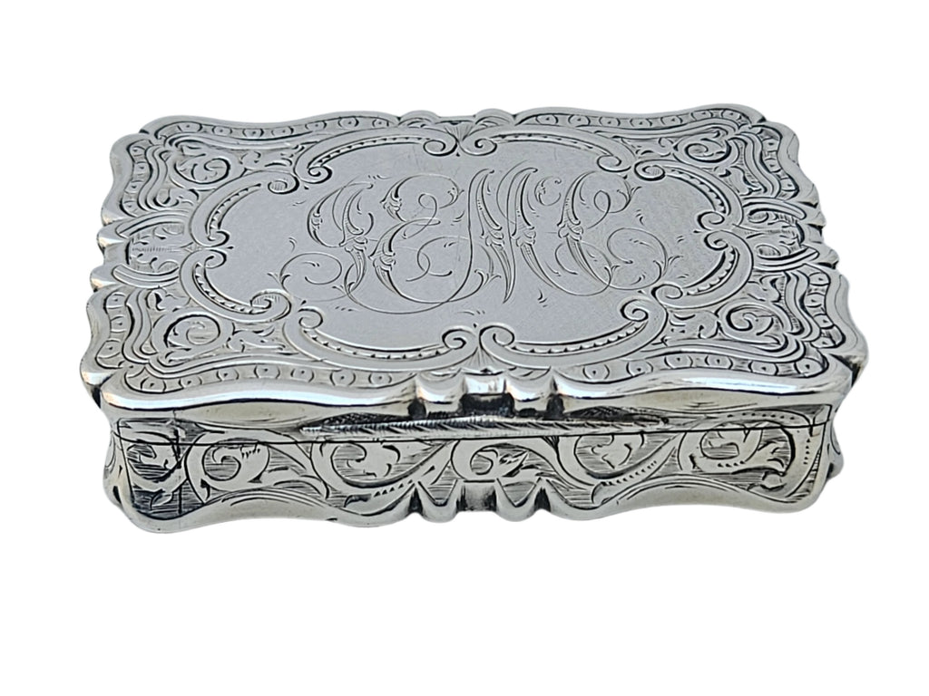 STERLING SILVER 19TH CENTURY ANTIQUE ENGLISH FREDERICK MARSON SNUFF BOX