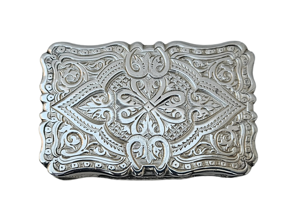 STERLING SILVER 19TH CENTURY ANTIQUE ENGLISH FREDERICK MARSON SNUFF BOX
