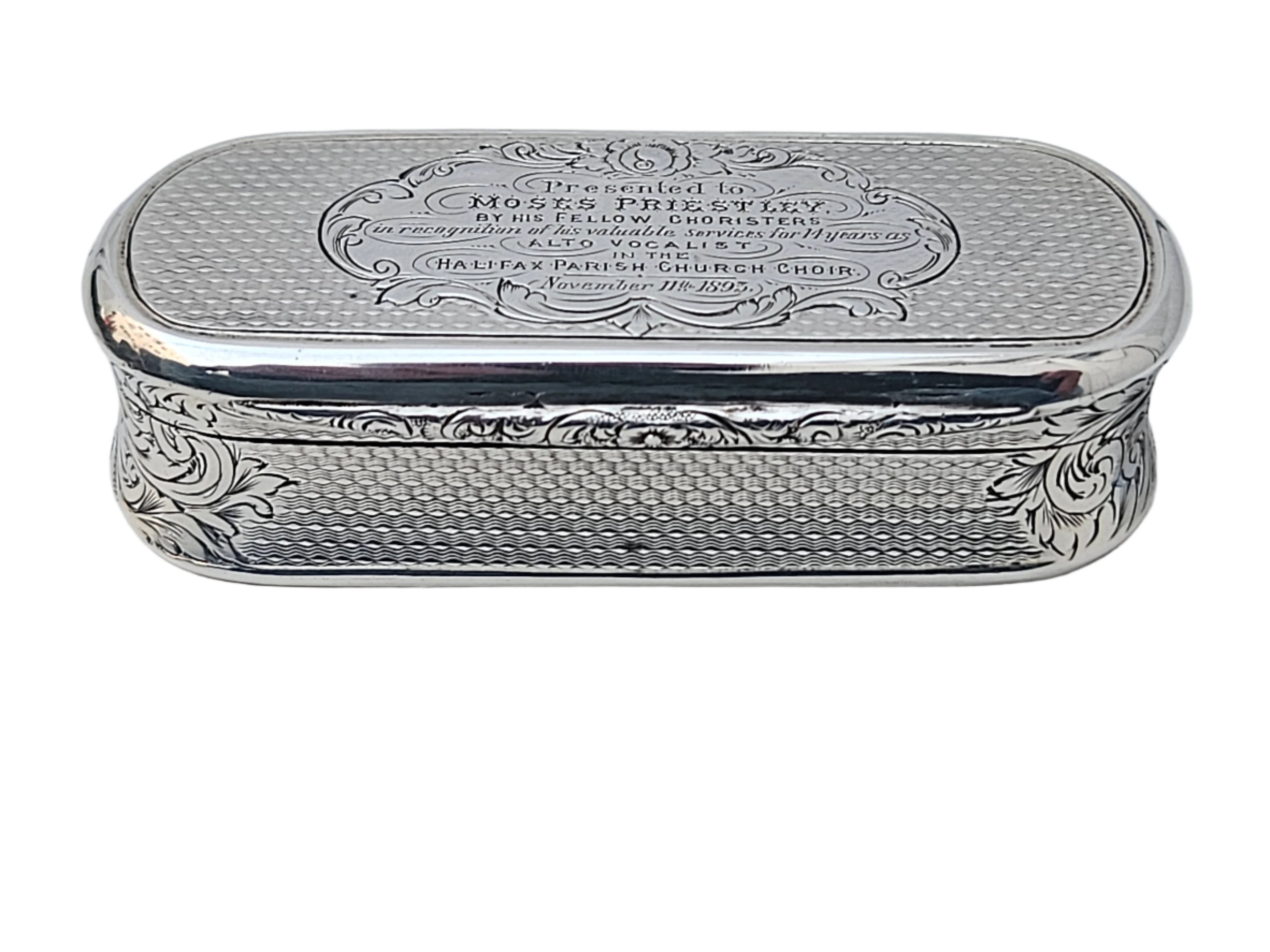 STERLING SILVER 19TH CENTURY ANTIQUE ENGLISH GEORGE UNITE SNUFF BOX