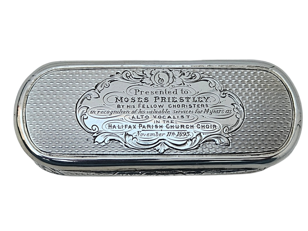 STERLING SILVER 19TH CENTURY ANTIQUE ENGLISH GEORGE UNITE SNUFF BOX