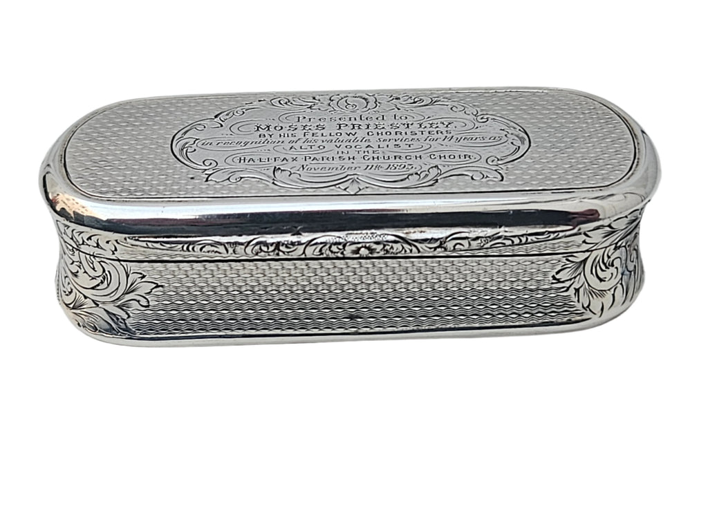 STERLING SILVER 19TH CENTURY ANTIQUE ENGLISH GEORGE UNITE SNUFF BOX