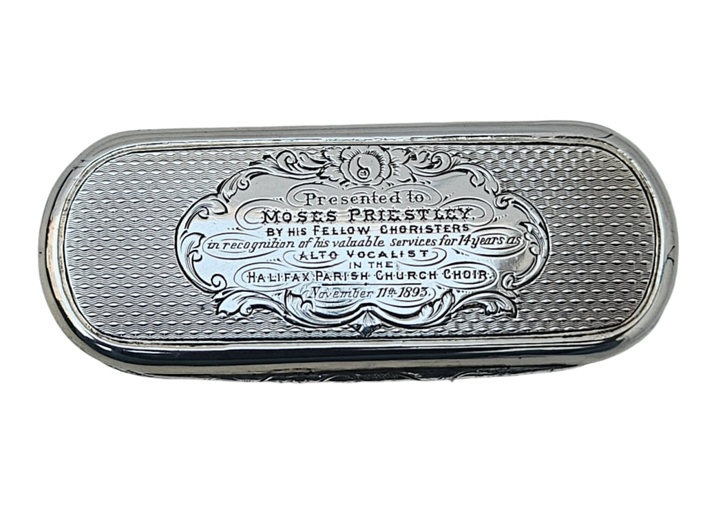 STERLING SILVER 19TH CENTURY ANTIQUE ENGLISH GEORGE UNITE SNUFF BOX