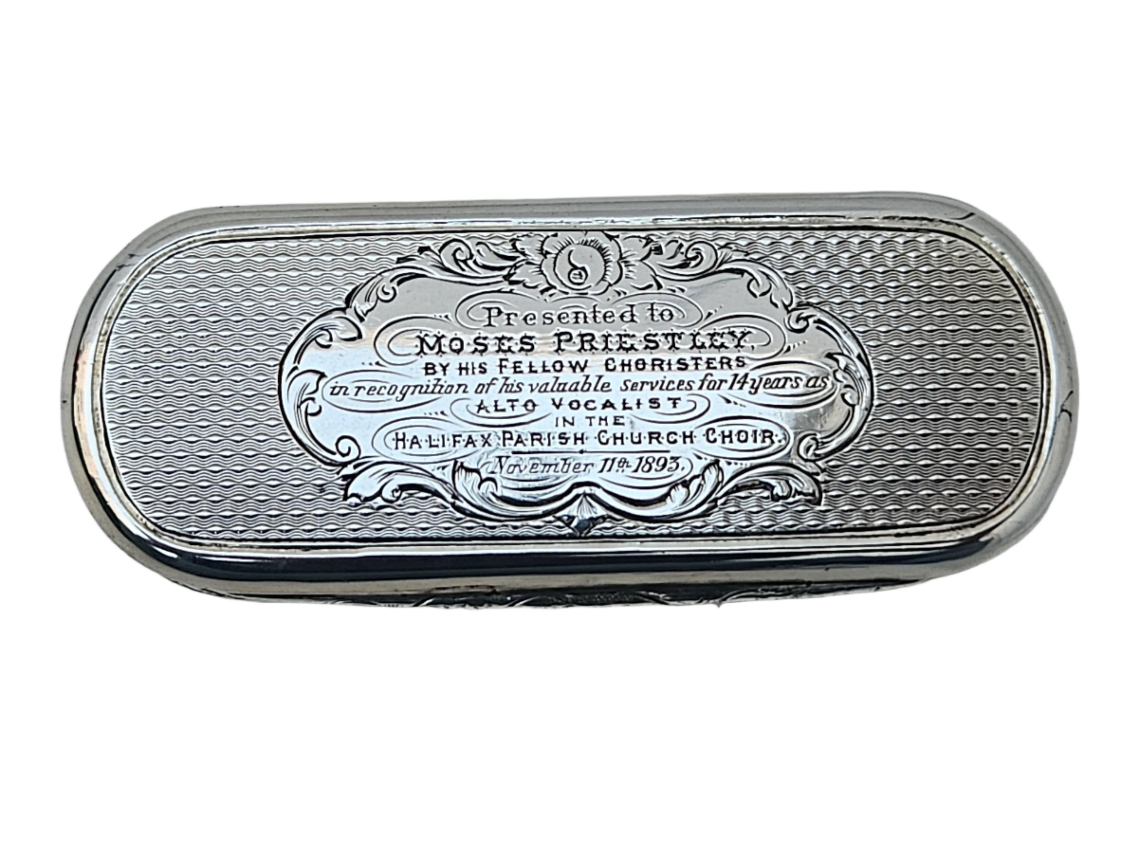 STERLING SILVER 19TH CENTURY ANTIQUE ENGLISH GEORGE UNITE SNUFF BOX