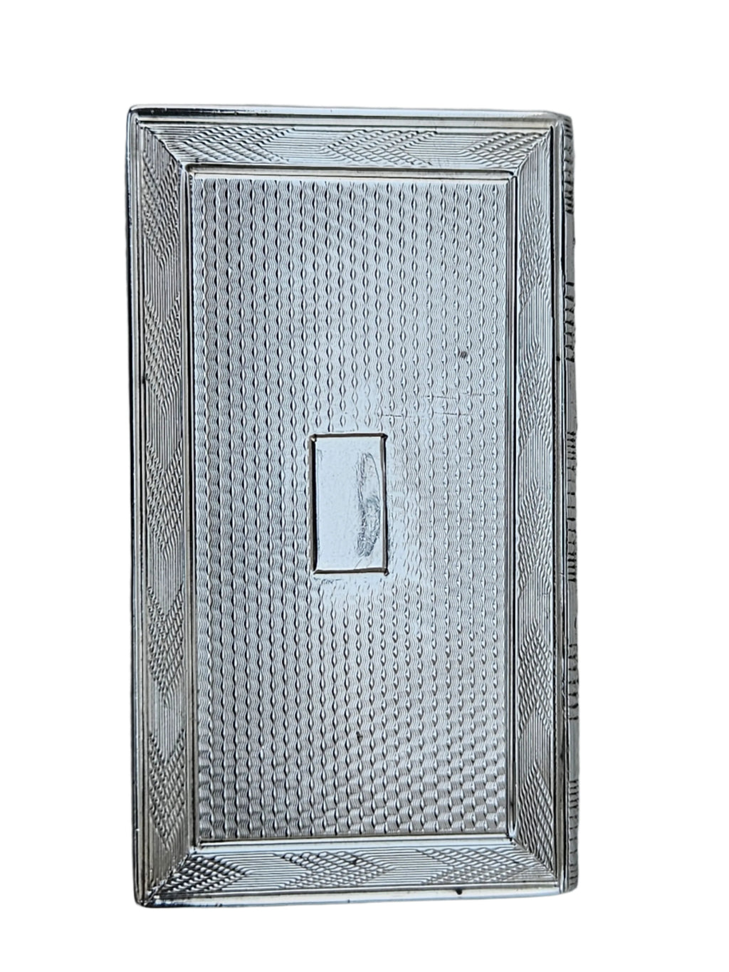 STERLING SILVER 19TH CENTURY ANTIQUE ENGLISH BOOK SHAPED SNUFF BOX