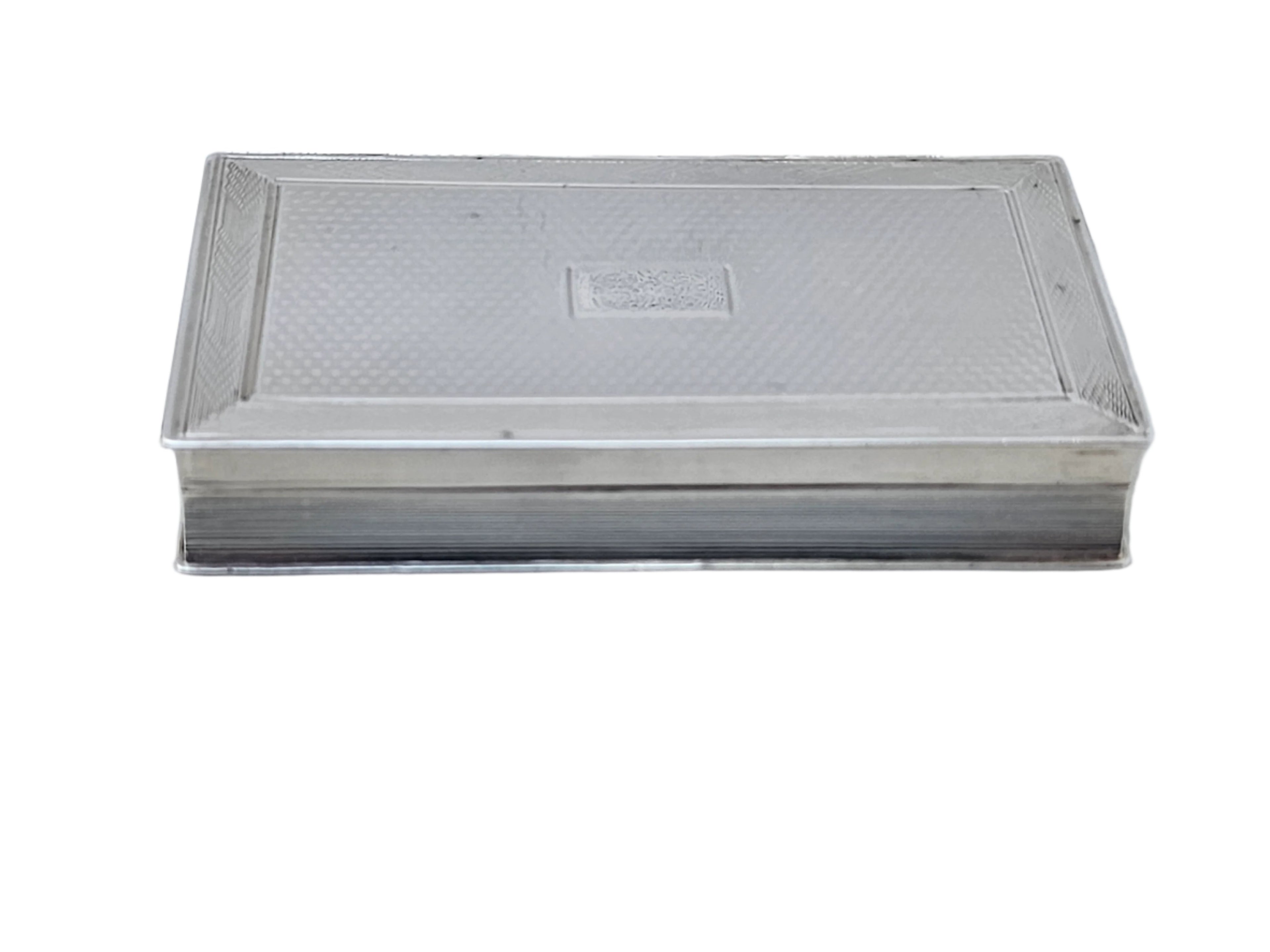 STERLING SILVER 19TH CENTURY ANTIQUE ENGLISH BOOK SHAPED SNUFF BOX