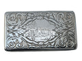 STERLING SILVER 19TH CENTURY ANTIQUE ENGLISH  CHARLES RAWLINGS AND WILLIAM SUMMERSSNUFF BOX