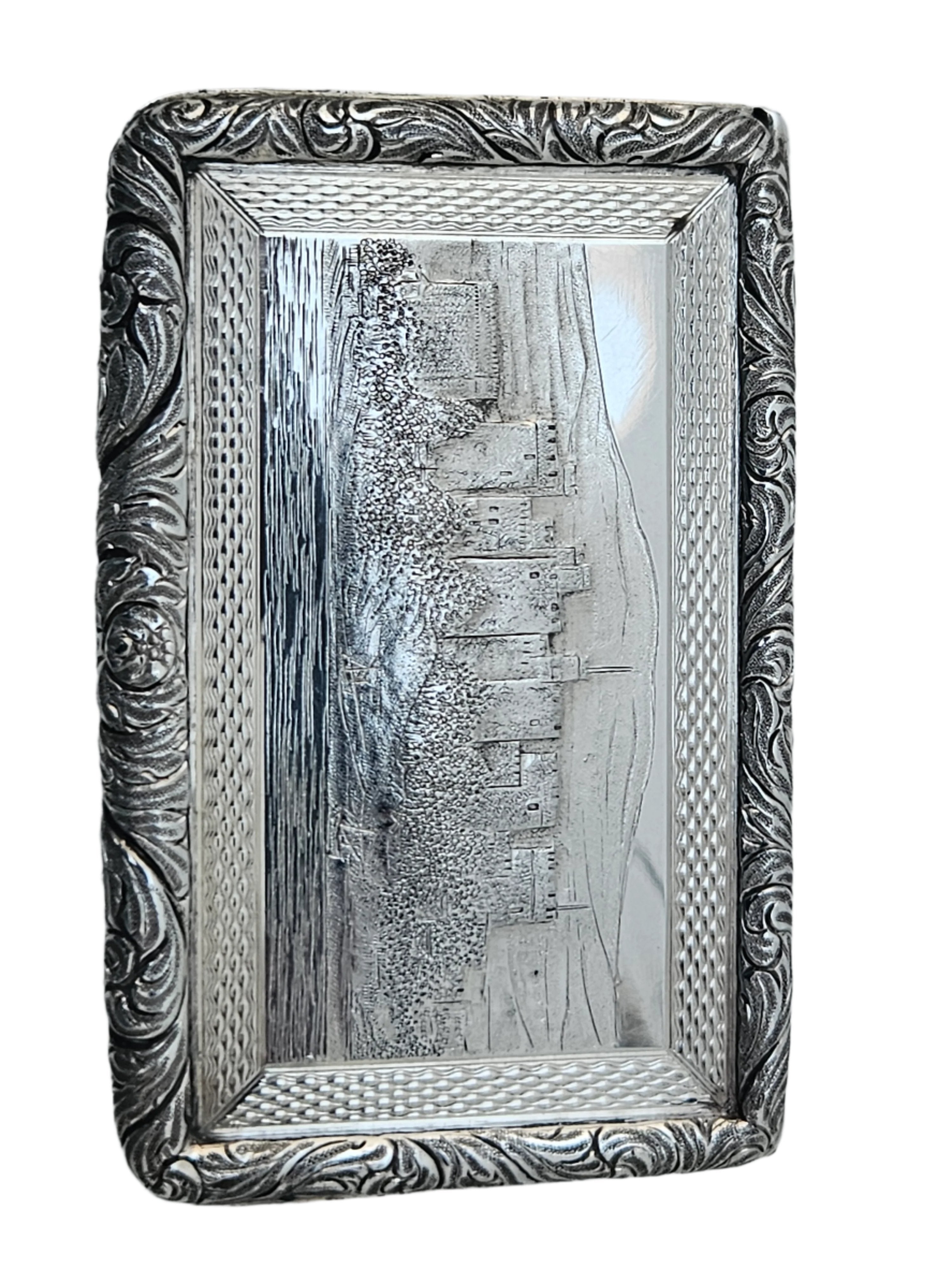 STERLING SILVER 19TH CENTURY ANTIQUE ENGLISH SNUFF BOX