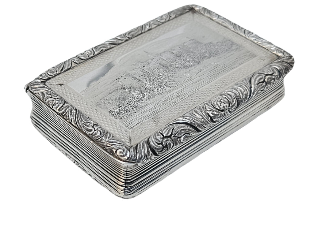 STERLING SILVER 19TH CENTURY ANTIQUE ENGLISH SNUFF BOX
