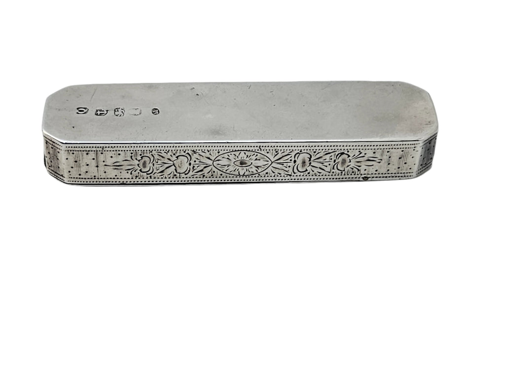 STERLING SILVER LATE 18TH CENTURY ANTIQUE ENGLISH SAMUEL PEMBERTON TOOTH PICK BOX