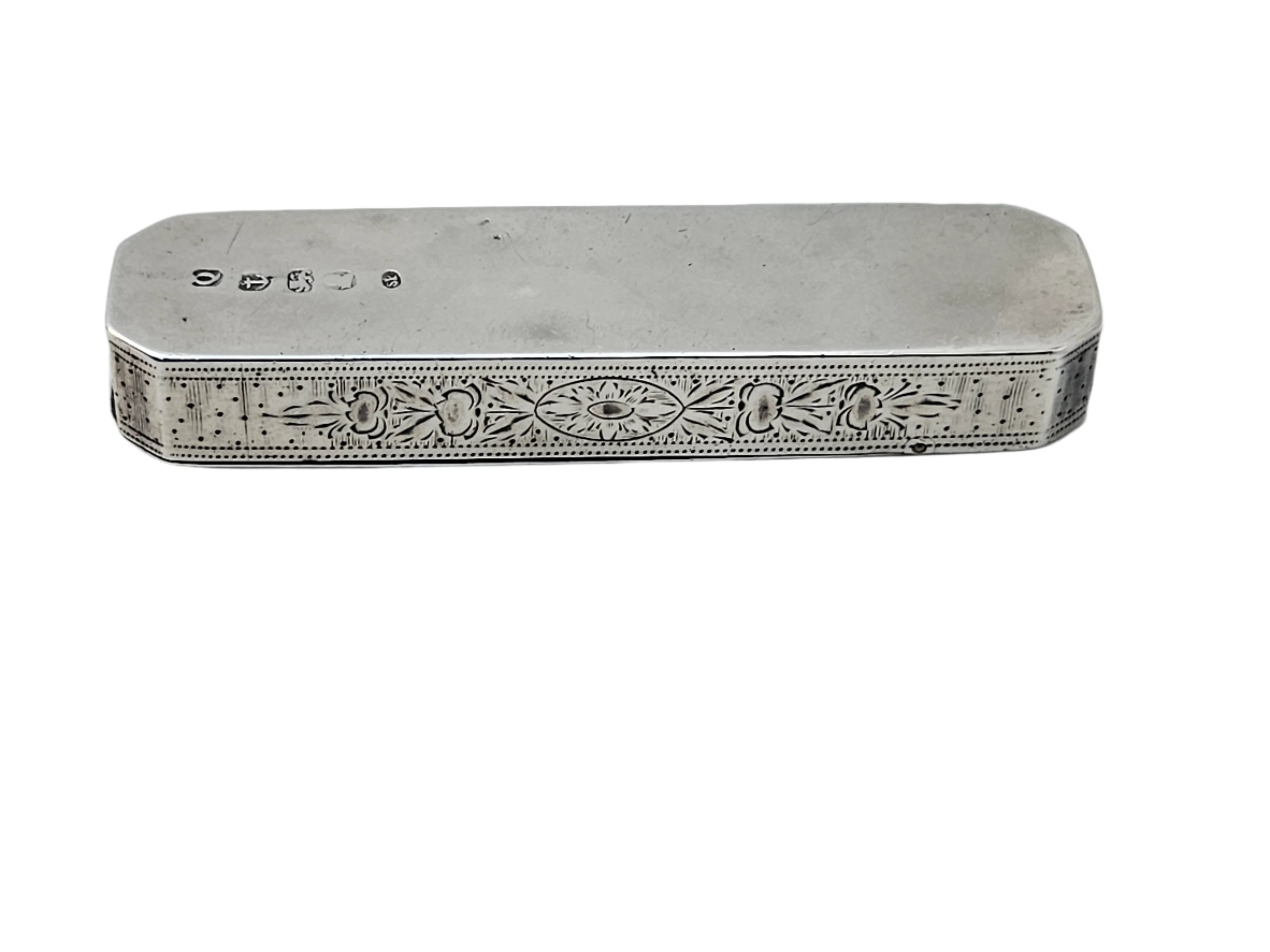 STERLING SILVER LATE 18TH CENTURY ANTIQUE ENGLISH SAMUEL PEMBERTON TOOTH PICK BOX