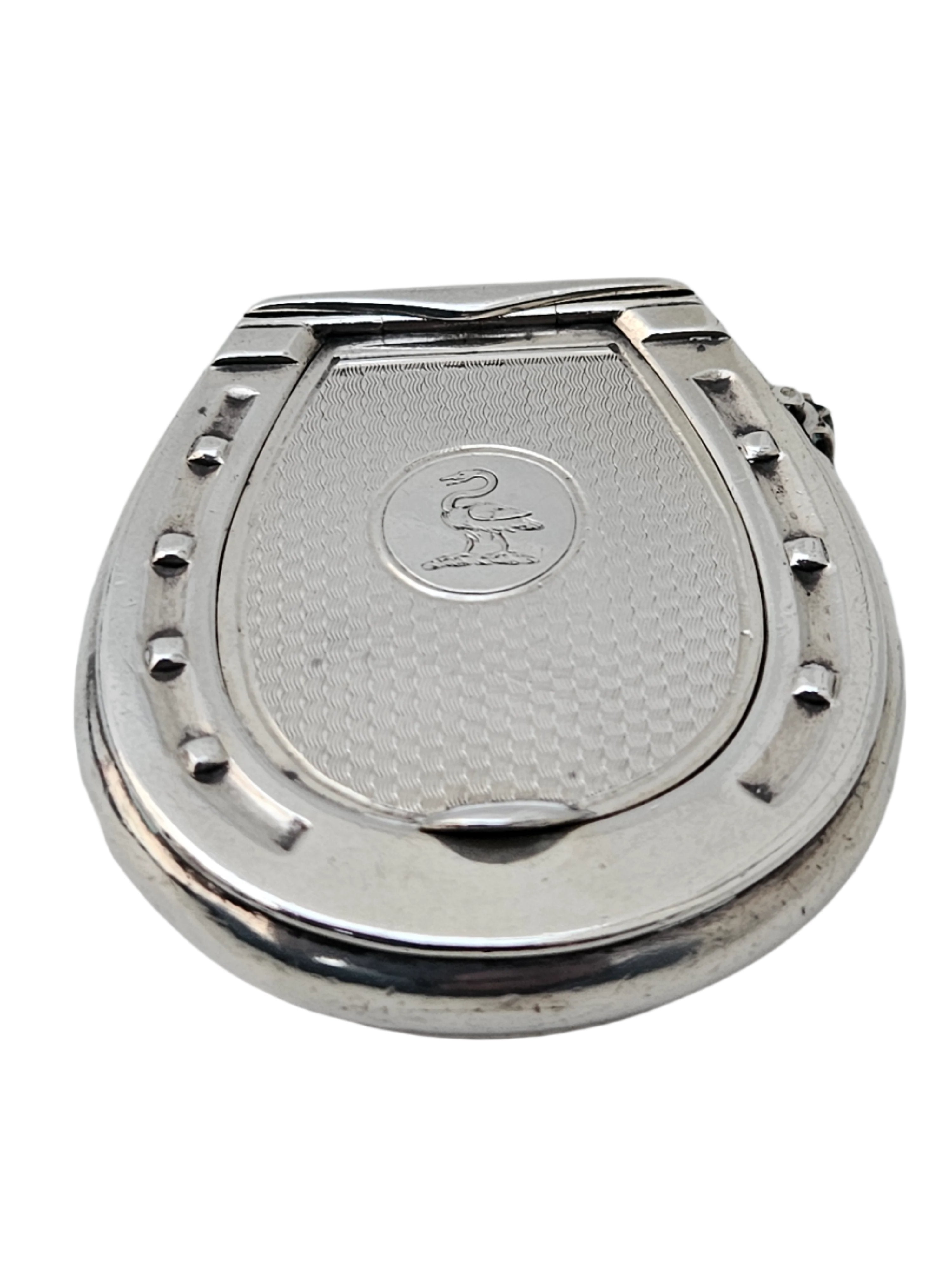 STERLING SILVER 19TH CENTURY ANTIQUE FRENCH SNUFF BOX & VESTA MATCH CASE