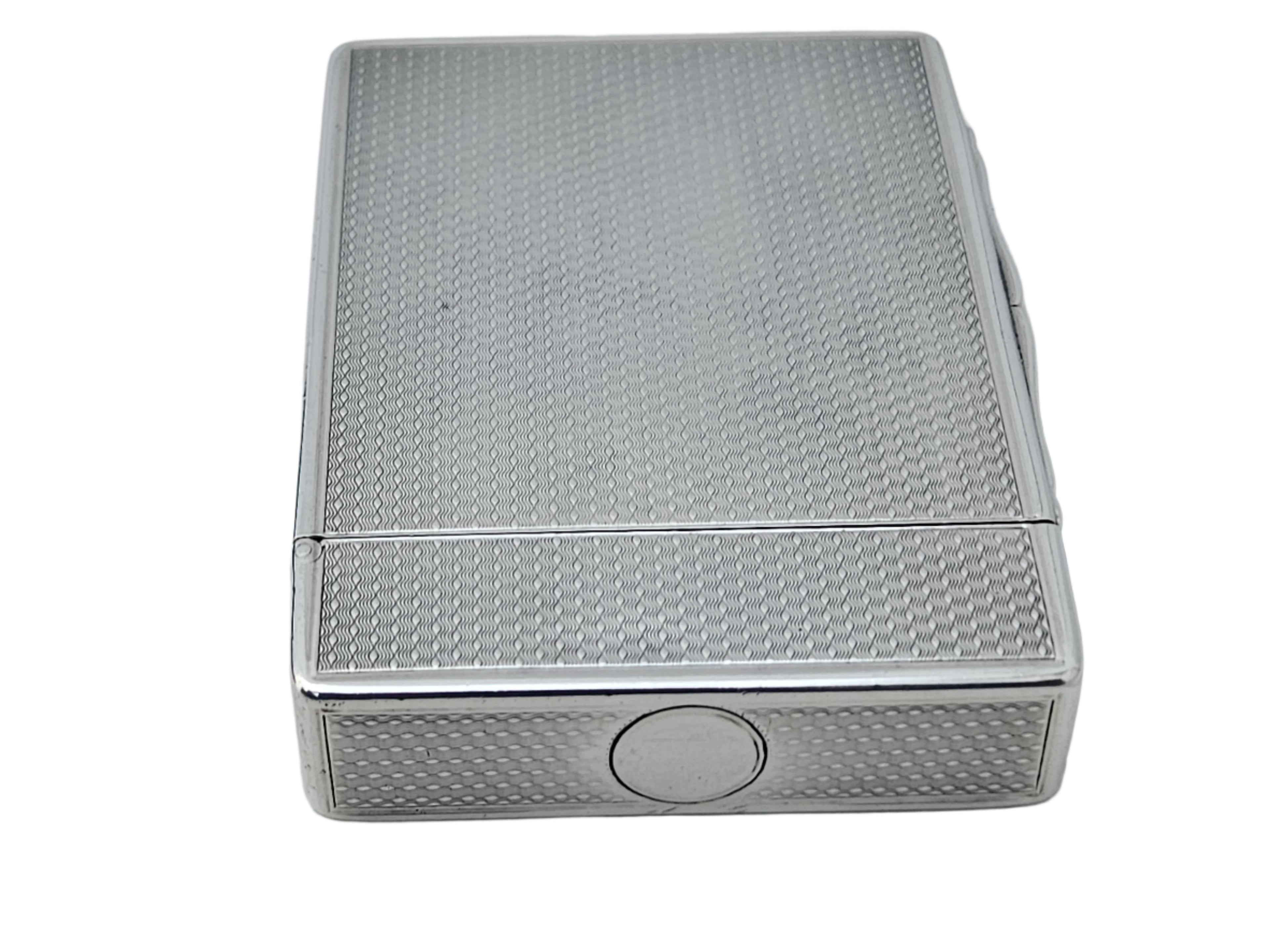 STERLING SILVER 19TH CENTURY ANTIQUE ENGLISH SNUFF BOX & CALLING CARD CASE