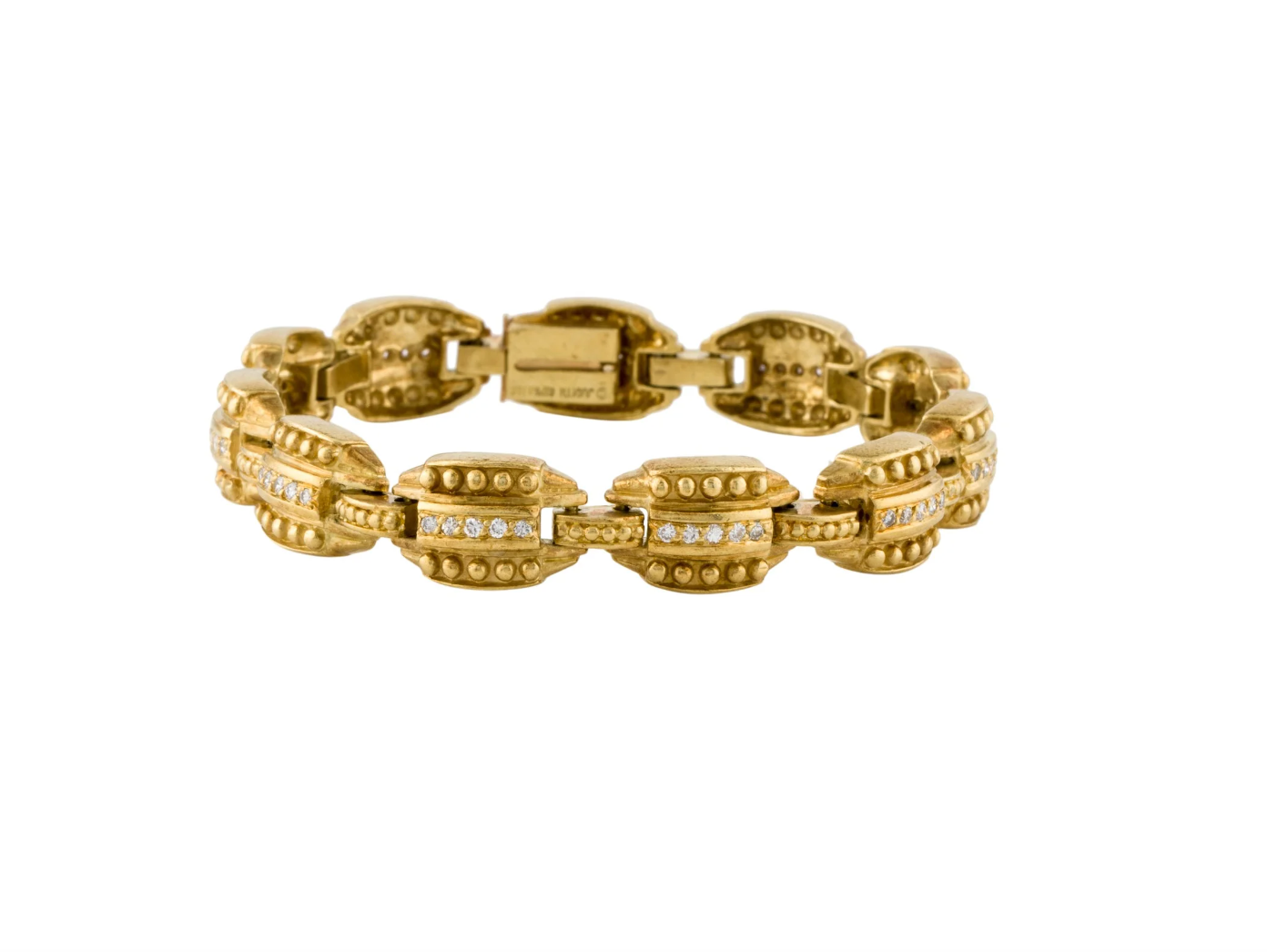 JUDITH RIPKA 18K YELLOW GOLD & DIAMOND BRACELET