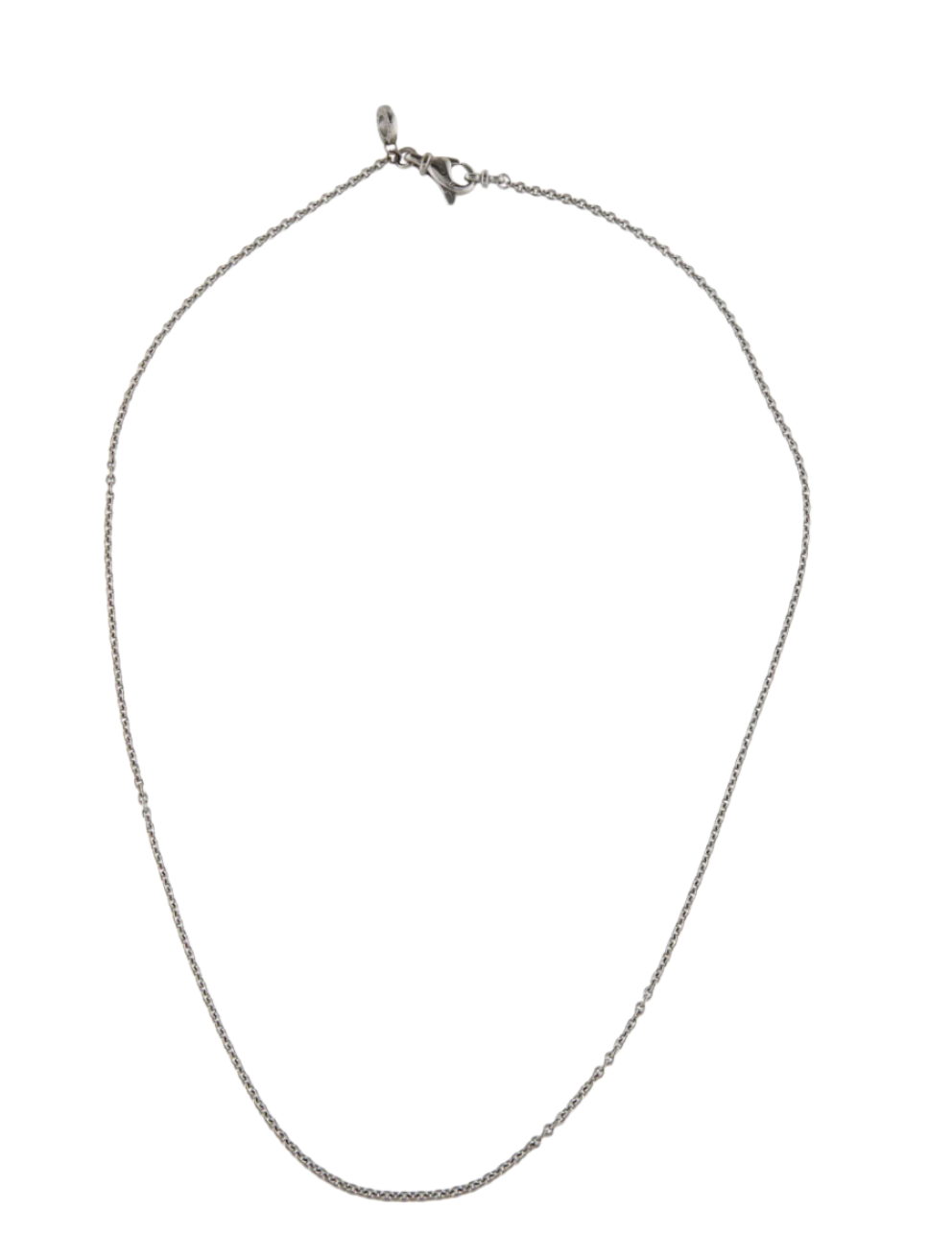 BVLGARI 18K WHITE GOLD ROLO CHAIN