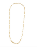 DAVID YURMAN 18K YELLOW GOLD FIGARO STYLE CHAIN LINK NECKLACE