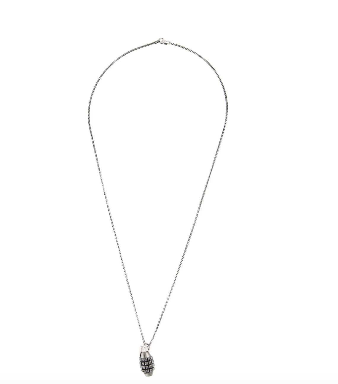 JASON OF BEVERLY HILLS 18K GOLD AND DIAMOND MINI GRENADE PENDANT