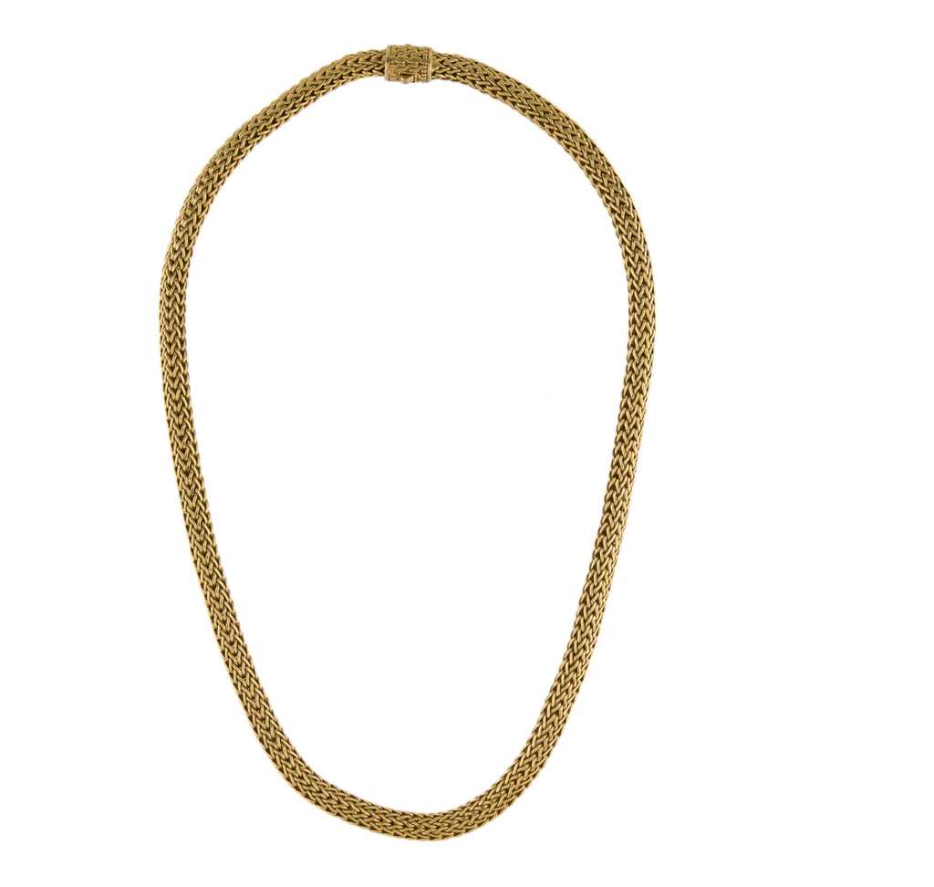 JOHN HARDY 18K YELLOW GOLD CLASSIC WHEAT CHAIN NECKLACE
