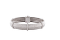 ROBERTO COIN 18K WHITE GOLD & DIAMOND WOVEN SILK DIAMOND STATION BRACELET