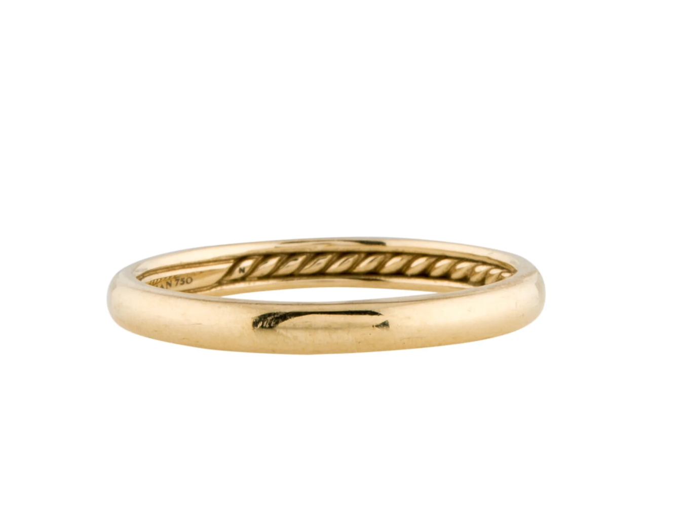 DAVID YURMAN 18K YELLOW GOLD CLASSIC WEDDING BAND
