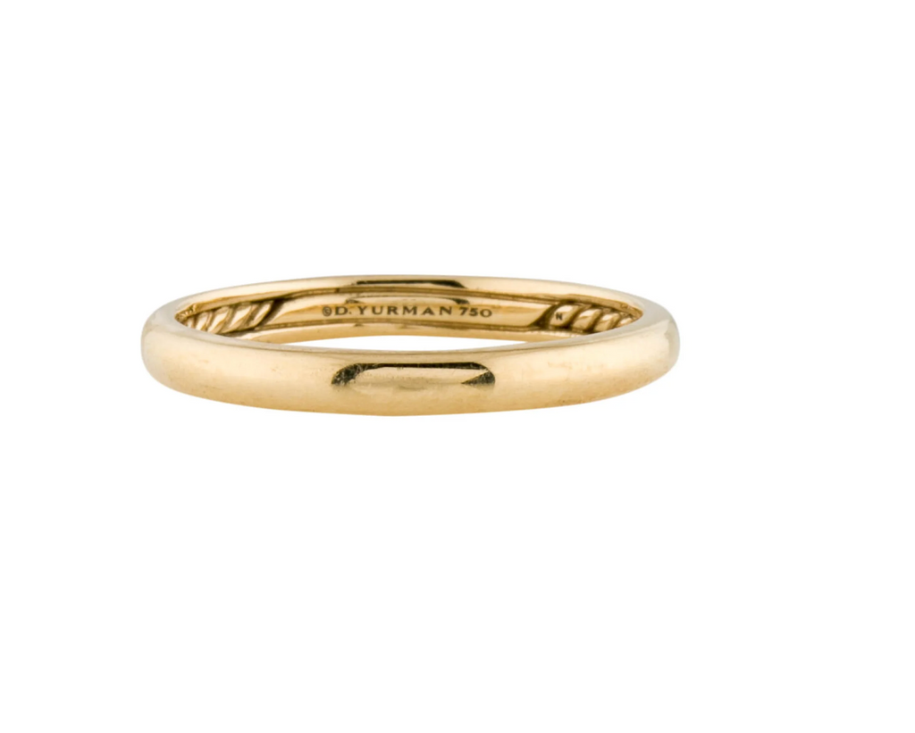 DAVID YURMAN 18K YELLOW GOLD CLASSIC WEDDING BAND
