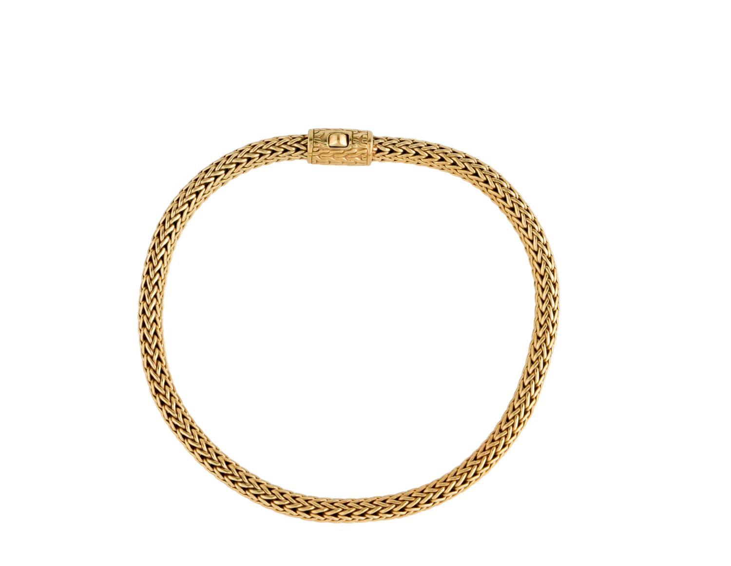 JOHN HARDY 18K YELLOW GOLD CLASSIC WHEAT CHAIN LINK BRACELET