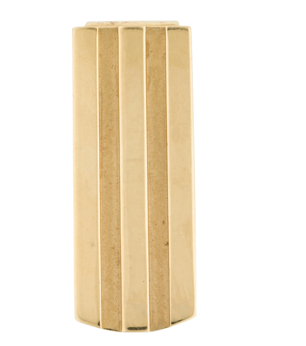 TIFFANY & CO 18K YELLOW GOLD ATLAS MONEY CLIP