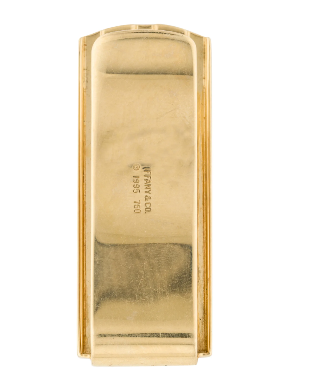 TIFFANY & CO 18K YELLOW GOLD ATLAS MONEY CLIP