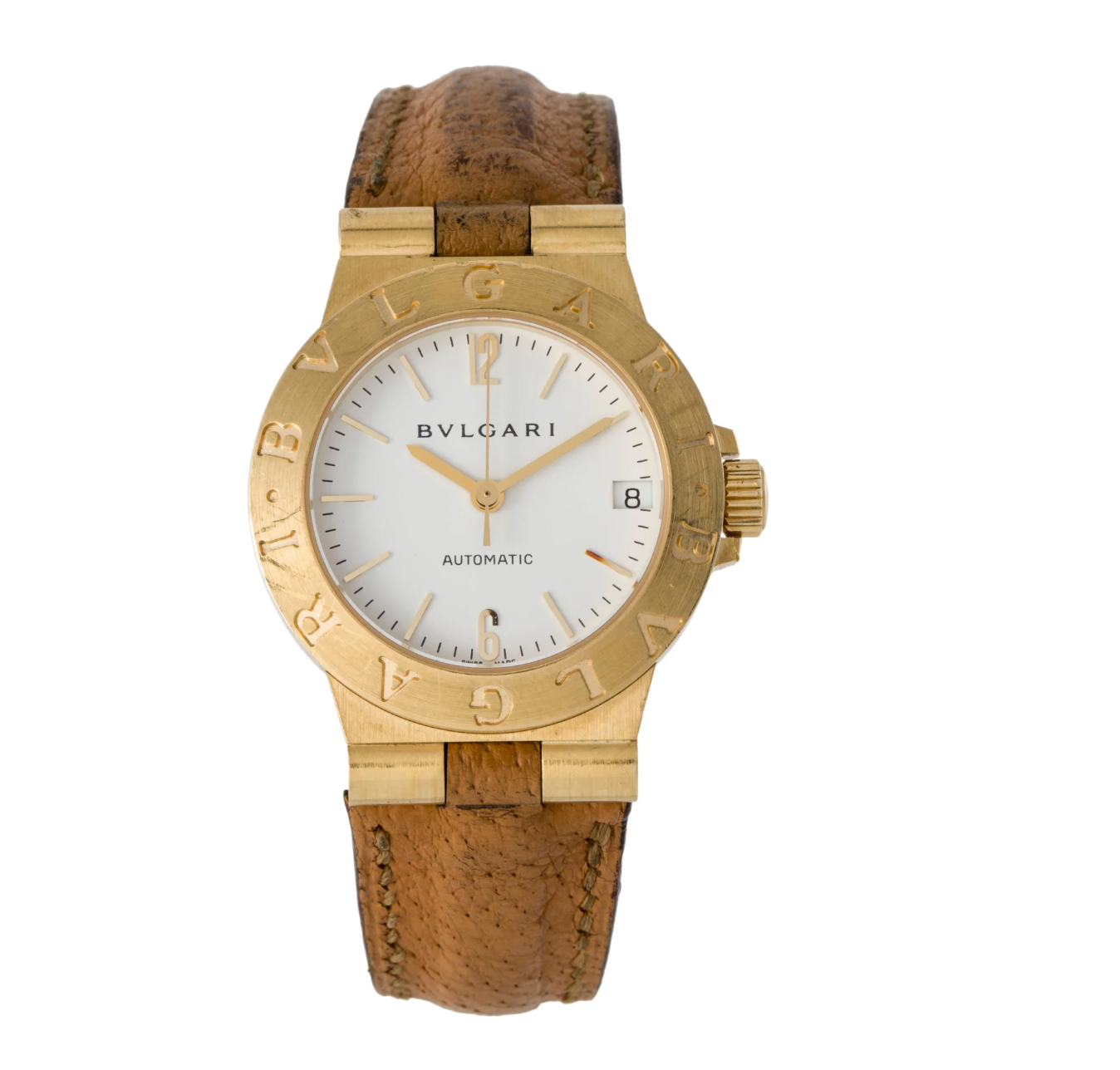BVLGARI 18K YELLOW GOLD DIAGONO WATCH