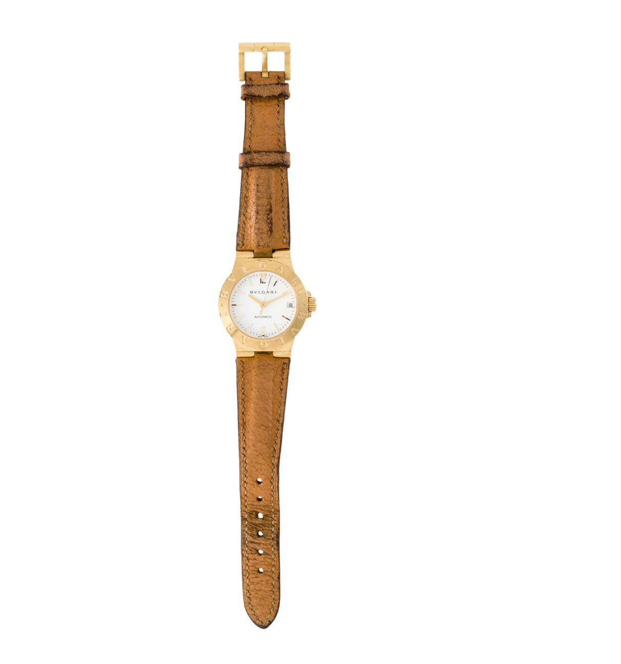 BVLGARI 18K YELLOW GOLD DIAGONO WATCH