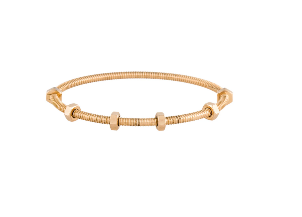 CARTIER 18K ROSE GOLD 'ECROU DE CARTIER' BRACELET SIZE 19