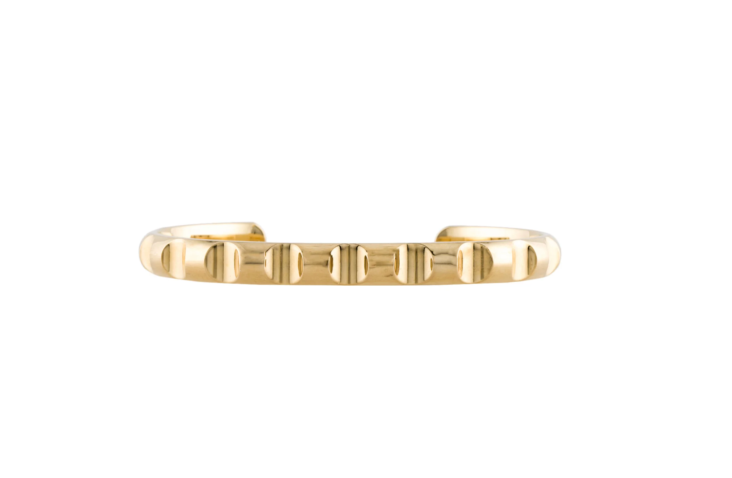 TIFFANY AND CO 18K YELLOW GOLD PALOMA PICASSO GROOVED CUFF BRACELET
