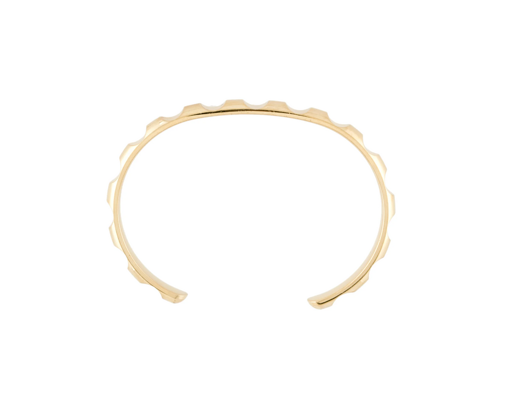 TIFFANY AND CO 18K YELLOW GOLD PALOMA PICASSO GROOVED CUFF BRACELET