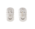 BVLGARI 18K WHITE GOLD PARENTESI COLLECTION EARRINGS
