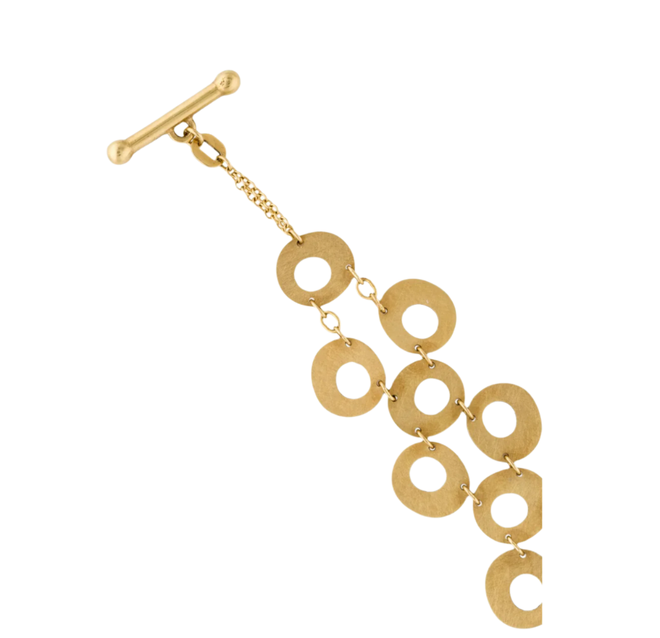 ROBERTO COIN 18K YELLOW GOLD CIRCLE CHAIN LINK BRACELET