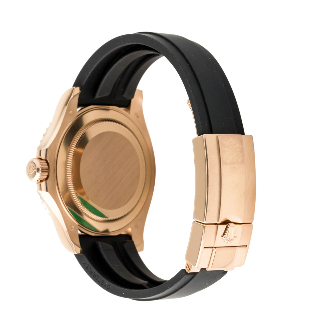 ROLEX 40MM YACHTMASTER ROSE GOLD WITH OYSTER-FLEX BAND