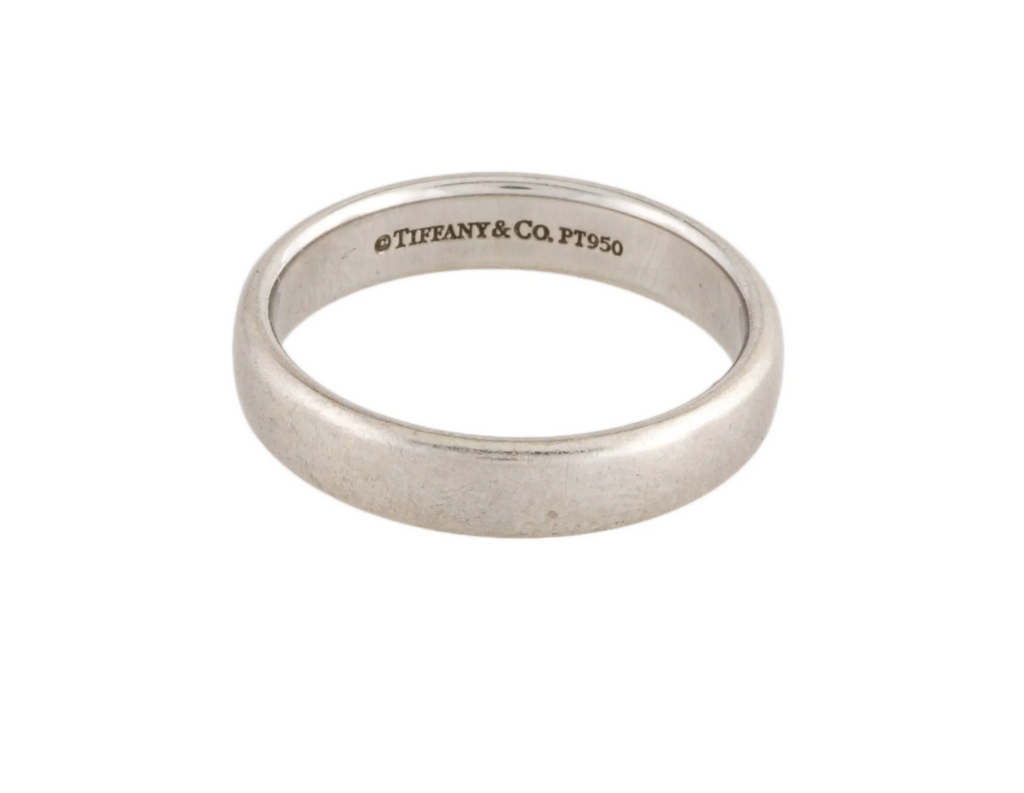 TIFFANY AND CO 950 PLATINUM FOREVER WEDDING BAND RING