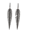 18K WHITE GOLD AND BLACK DIAMOND EARRINGS WITH BLACK RHODIUM