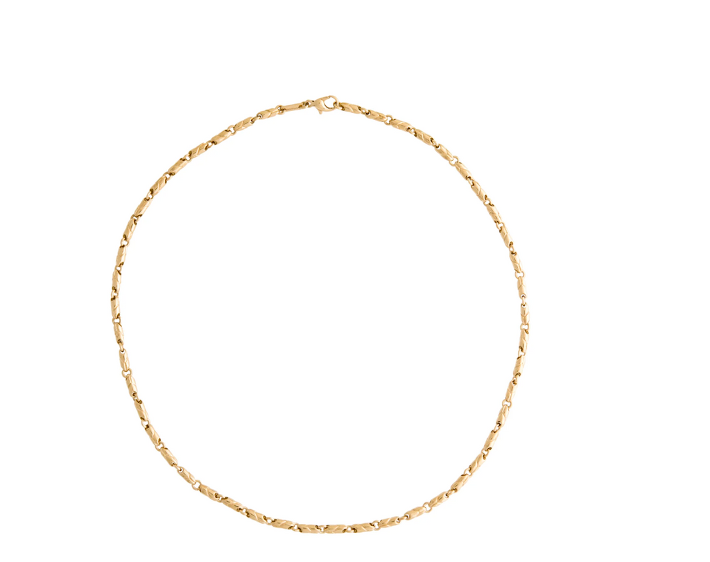 BVLGARI PASSO DOPPIO 18K YELLOW GOLD CHAIN LINK NECKLACE