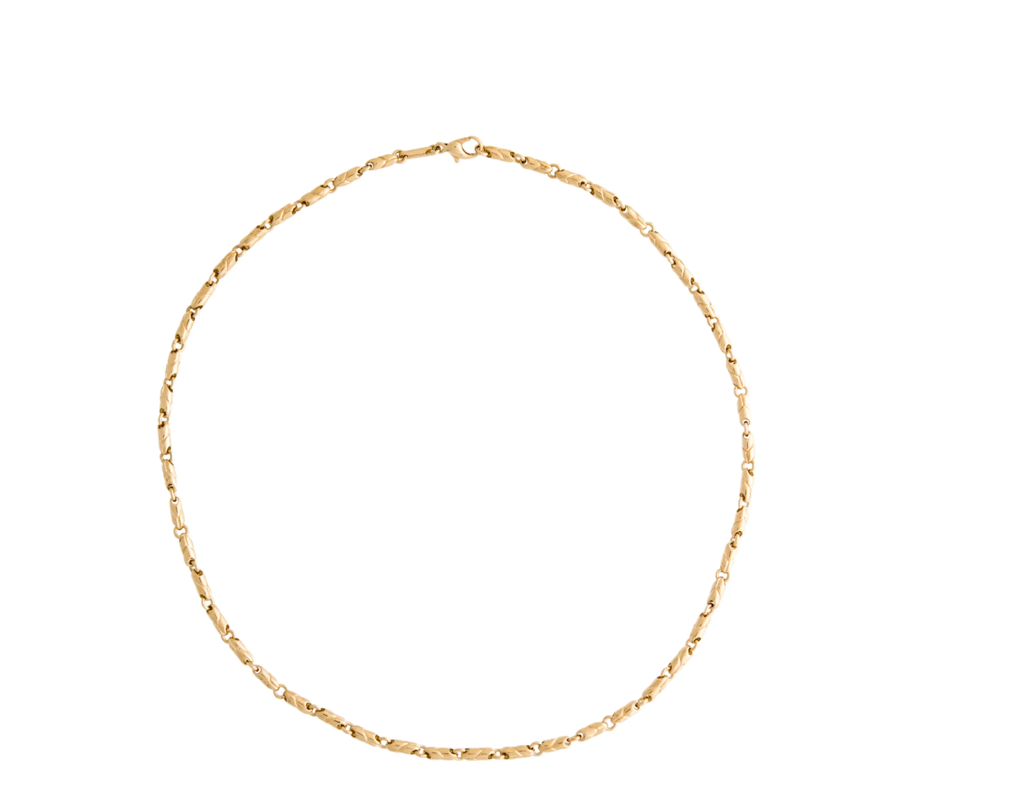 BVLGARI PASSO DOPPIO 18K YELLOW GOLD CHAIN LINK NECKLACE