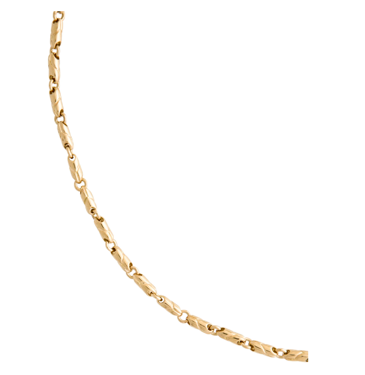 BVLGARI PASSO DOPPIO 18K YELLOW GOLD CHAIN LINK NECKLACE