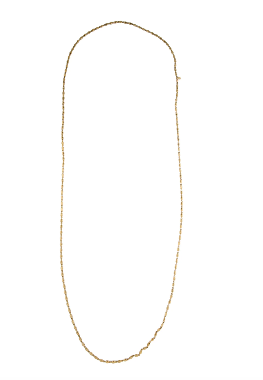 IPPOLITA 18K YELLOW GOLD LONG BEAD CHAIN LINK NECKLACE