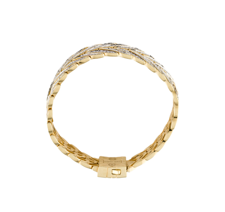 JOHN HARDY 18K GOLD & DIAMOND MODERN COLLECTION BRACELET
