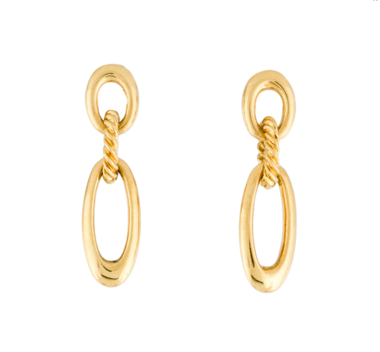 DAVID YURMAN 18K YELLOW GOLD CLASSIC EARRINGS