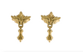 ELIZABETH RAND VINTAGE 18K YELLOW GOLD CLIP ON STYLE EARRINGS