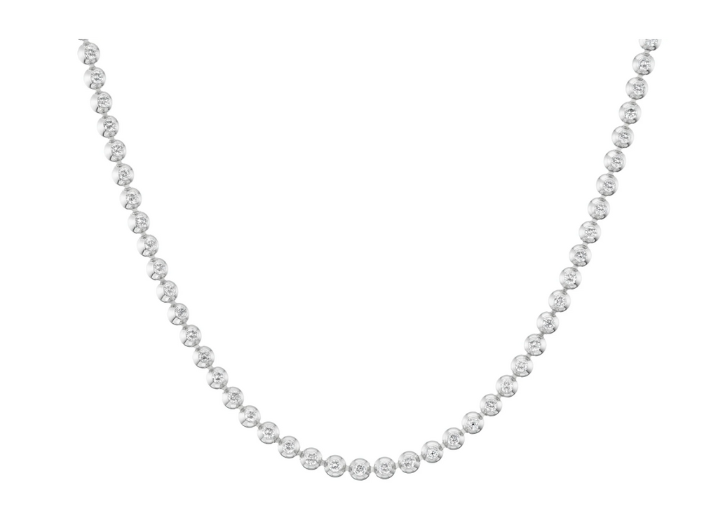 CARTIER PERLES DE DIMANTS 18K WHITE GOLD & DIAMOND NECKLACE