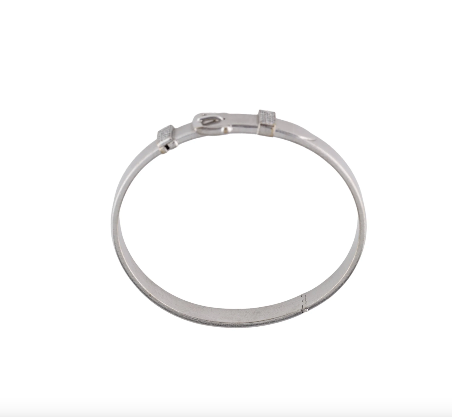 THEO FENNELL 18K WHITE GOLD & DIAMOND BUCKLE BRACLET