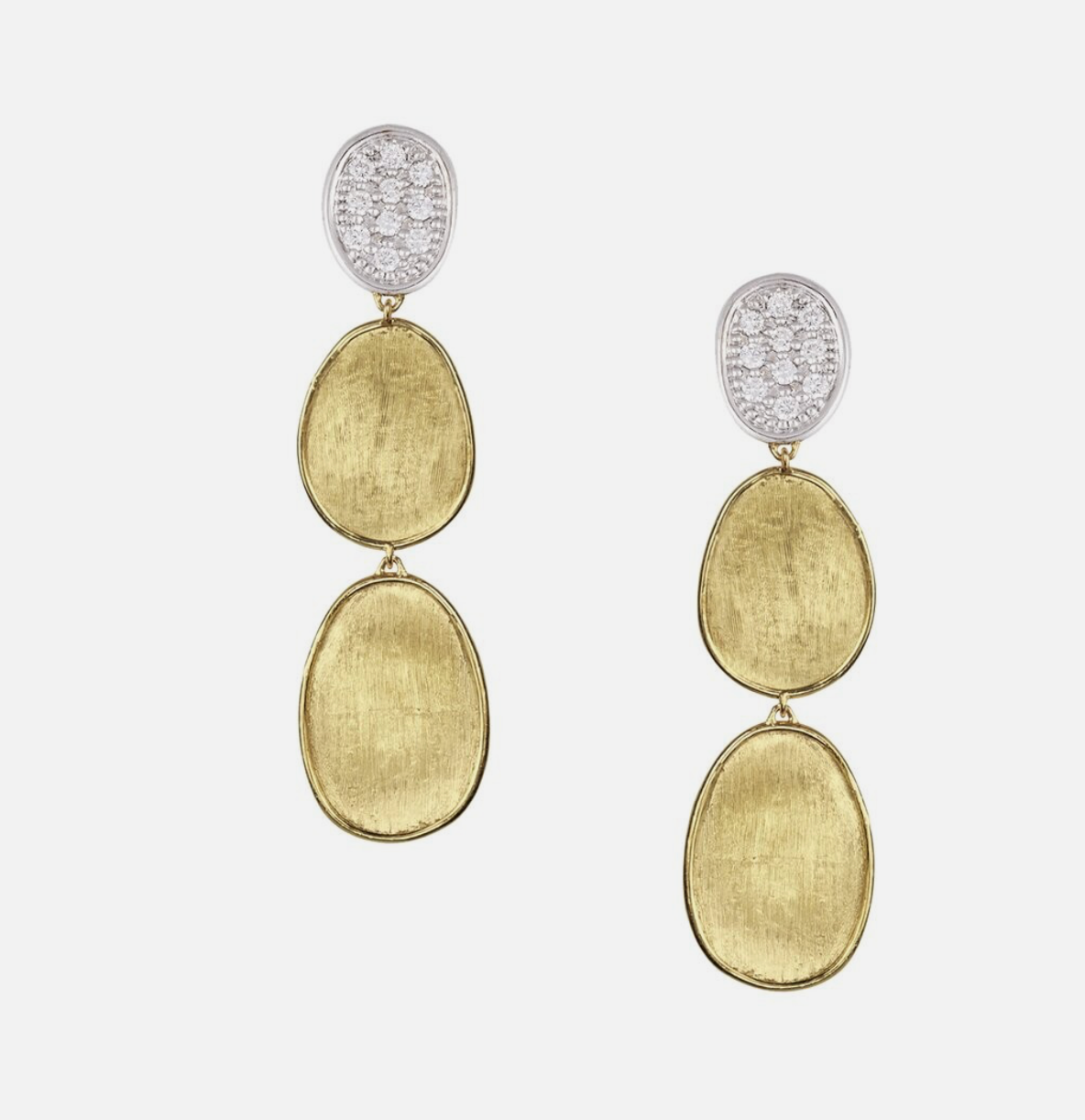 MARCO BICEGO 18K YELLOW GOLD GOLD & DIAMOND DROP EARRING