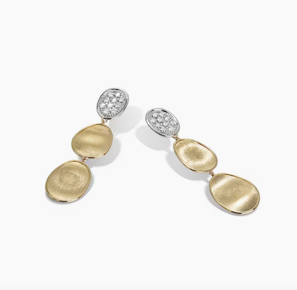 MARCO BICEGO 18K YELLOW GOLD GOLD & DIAMOND DROP EARRING