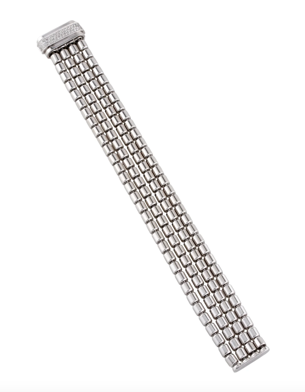 PIAGET 18K WHITE GOLD & DIAMOND MULTISTRAND BRACELET
